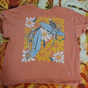 Retro Surfing Skeleton Shirt